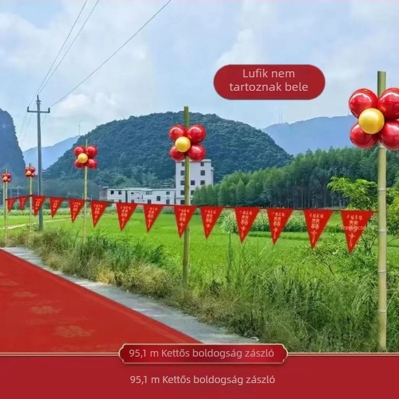 Esküvői helyszínelrendezési kellékek, anyag: szalag, mintázat nélkül, alkalmas üzleti ajándéknak