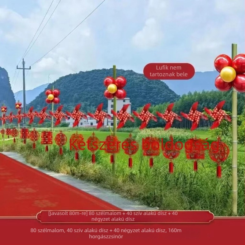 Esküvői helyszínelrendezési kellékek, anyag: szalag, mintázat nélkül, alkalmas üzleti ajándéknak