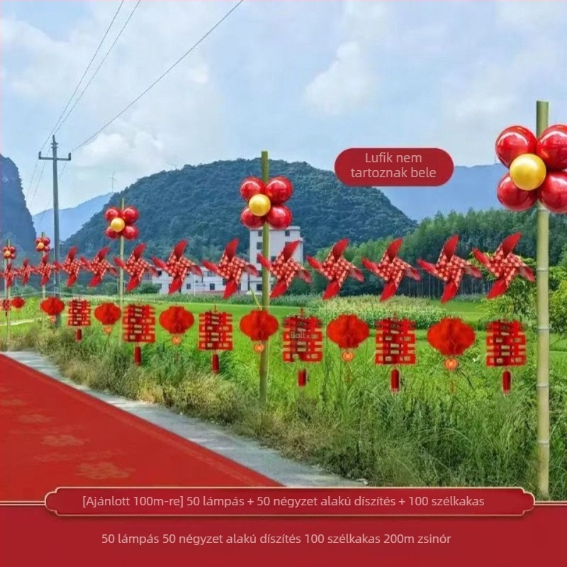 Esküvői helyszínelrendezési kellékek, anyag: szalag, mintázat nélkül, alkalmas üzleti ajándéknak