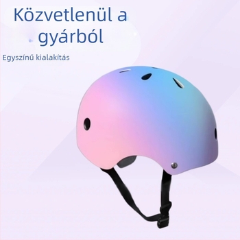 Gyerekeknek szánt több sporthoz használható kerékpáros sisak levehető bélésével, ABS anyag, gradient szín