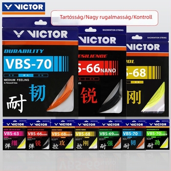 Victor tollaslabdaütő damilok — Offenzív Feather Line, magas rugalmasság, tartósság, modellek VBS63/66/68/69/70