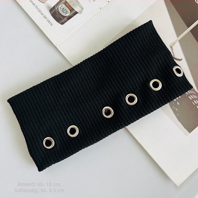 Textil fejpánt punk stílusban, sport és jóga használatra (anyag: szövet; típus: hajpántok; kategória: fejfedő; bevezetés: 2025 tavasza)