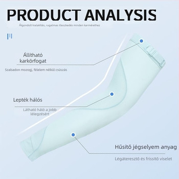 Napvédő ujjvédők, uniszex, légáteresztő, gyorsan száradó, nylon anyagból, állítható, kerékpározáshoz és vezetéshez