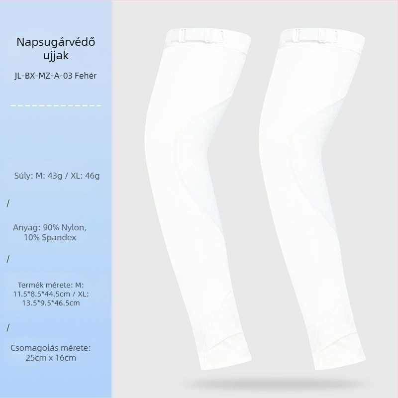 Napvédő ujjvédők, uniszex, légáteresztő, gyorsan száradó, nylon anyagból, állítható, kerékpározáshoz és vezetéshez