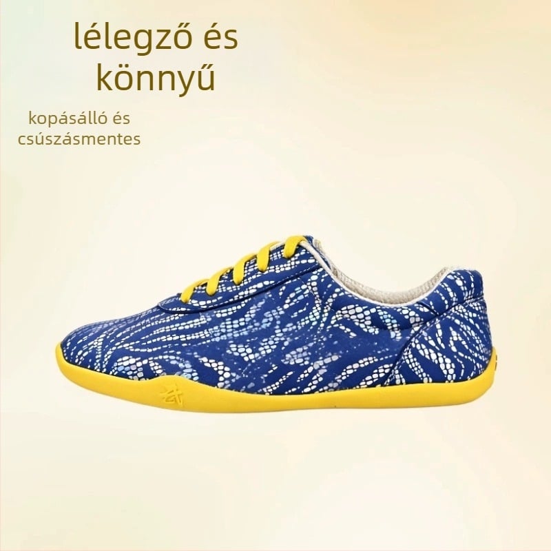 Harcművészeti gyerekcipő – uniszex, elülső fűző, alacsony felső rész, Nylon+Leather felsőrész, csúszásmentes gumitalp