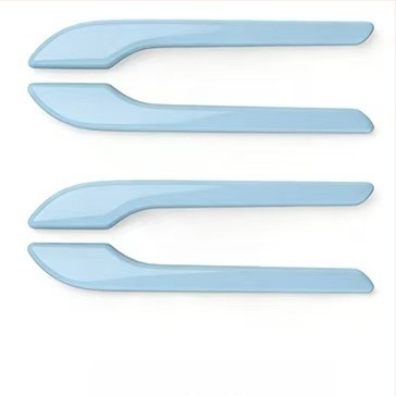 Tesla Model 3Y ajtókilincs matrica – ABS, Geometriai minta, ragasztóval történő felhelyezés, az autó oldalán