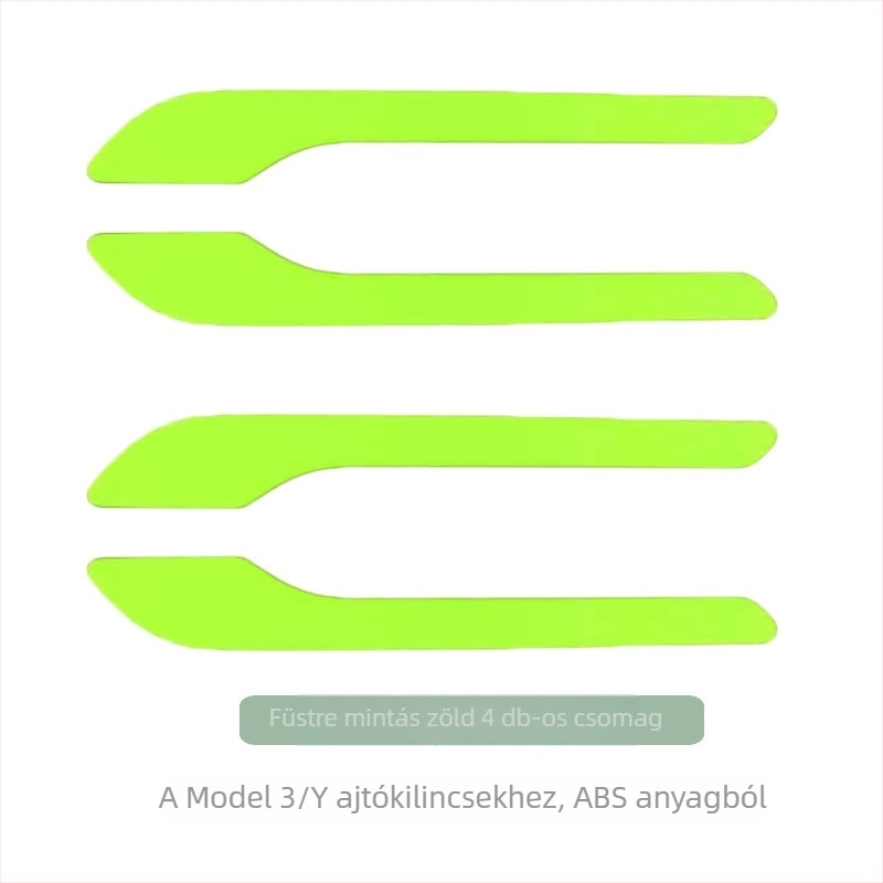 Tesla Model 3Y ajtókilincs matrica – ABS, Geometriai minta, ragasztóval történő felhelyezés, az autó oldalán