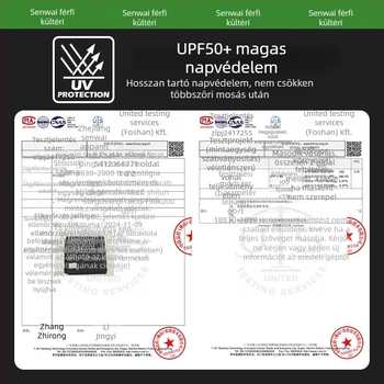 Szabadidős kültéri napvédő dzseki - vékony jégselyem kötés, lélegző, UV-védelem, ultra könnyű, gyorsan száradó (UV-védelem, lélegző, ultra könnyű, gyorsan száradó, kopásálló)