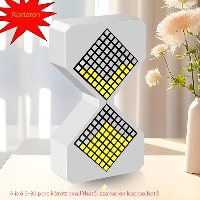 Asztali homokóra időmérő gravitációs érzékelővel a stresszoldásért, kézzel készített, műanyag, Orb