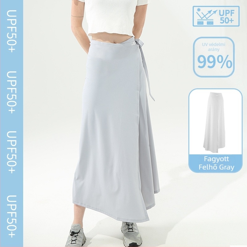 Gu Teng UV-védelmet nyújtó hosszú szoknya – lélegző nylon anyag, eredeti dizájn, hosszú stílus (nylon, UV-védelem, lélegző)