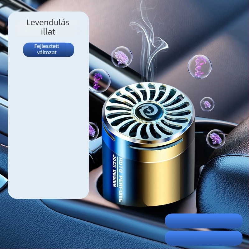 Autóülés illatosító kerek üvegparfüm tartóval, jázmin illattal, 50–100 ml