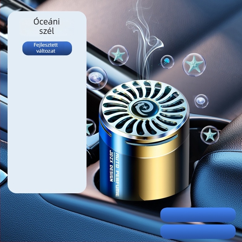 Autóülés illatosító kerek üvegparfüm tartóval, jázmin illattal, 50–100 ml