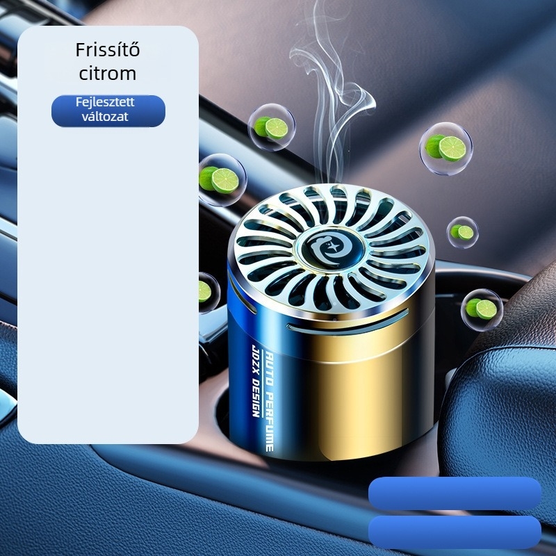 Autóülés illatosító kerek üvegparfüm tartóval, jázmin illattal, 50–100 ml