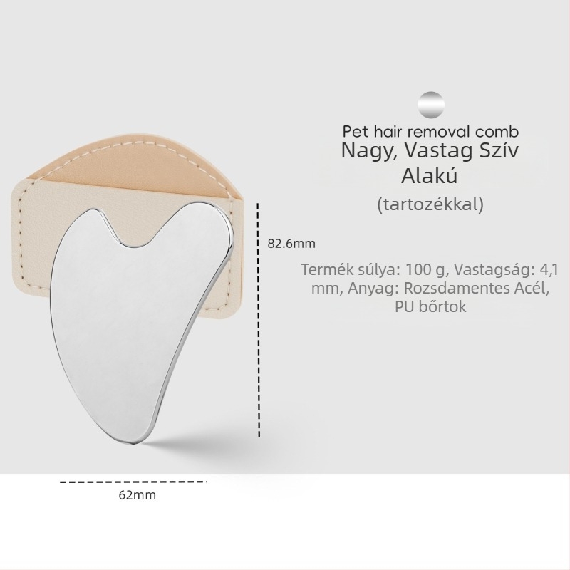 Szív alakú, rozsdamentes acél arcfogó spatula – alapozóhoz és maszkokhoz, 90 g kozmetikai eszköz