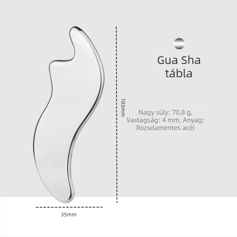 Szív alakú, rozsdamentes acél arcfogó spatula – alapozóhoz és maszkokhoz, 90 g kozmetikai eszköz