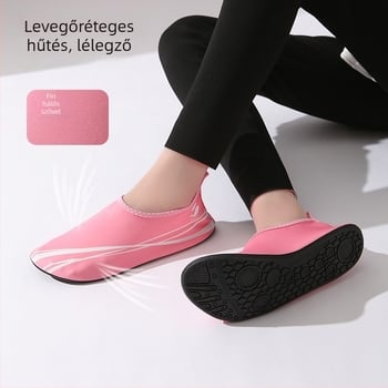 Női beltéri edzőcipő - hálós felsőrész, EVA talp, lapos sarok, lélegző technológia, modern táncra