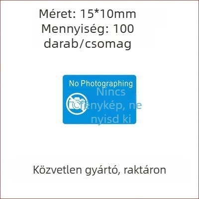Négyszög alakú önzáró kameratakaró matrica; Monokróm nyomtatás; Mobiltelefonhoz; Erős szakítószilárdság; Hosszú távú hőállóság 65°C