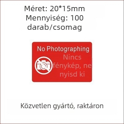 Négyszög alakú önzáró kameratakaró matrica; Monokróm nyomtatás; Mobiltelefonhoz; Erős szakítószilárdság; Hosszú távú hőállóság 65°C