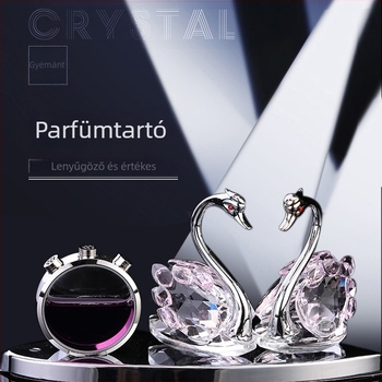 Energy Hut Fém Kristály Hattyú Autóillatosító Tartó – Magas Színvonalú Belső Dekoráció Autókhoz