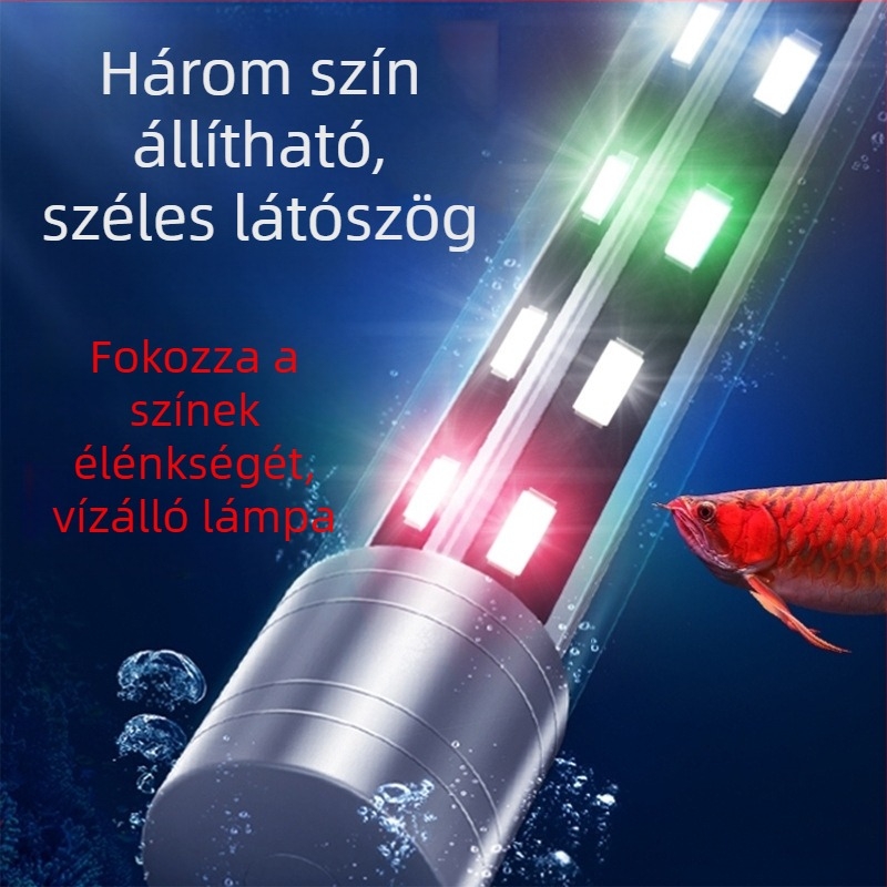 Akvaris LED lámpa, üvegtest, 3W, 100 g, Morning Field, világítás
