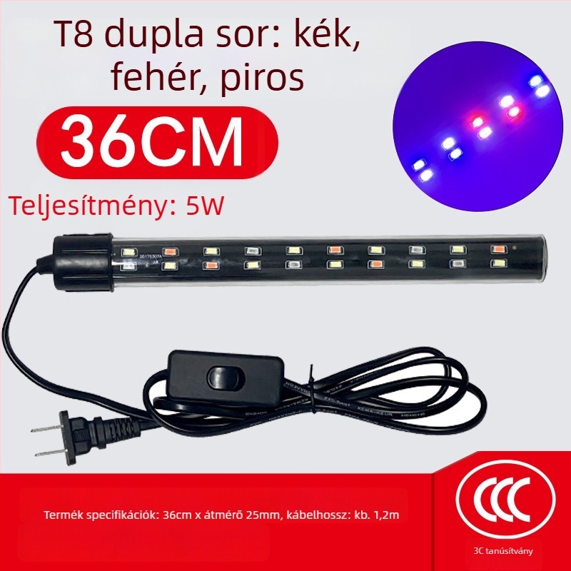 Akvaris LED lámpa, üvegtest, 3W, 100 g, Morning Field, világítás