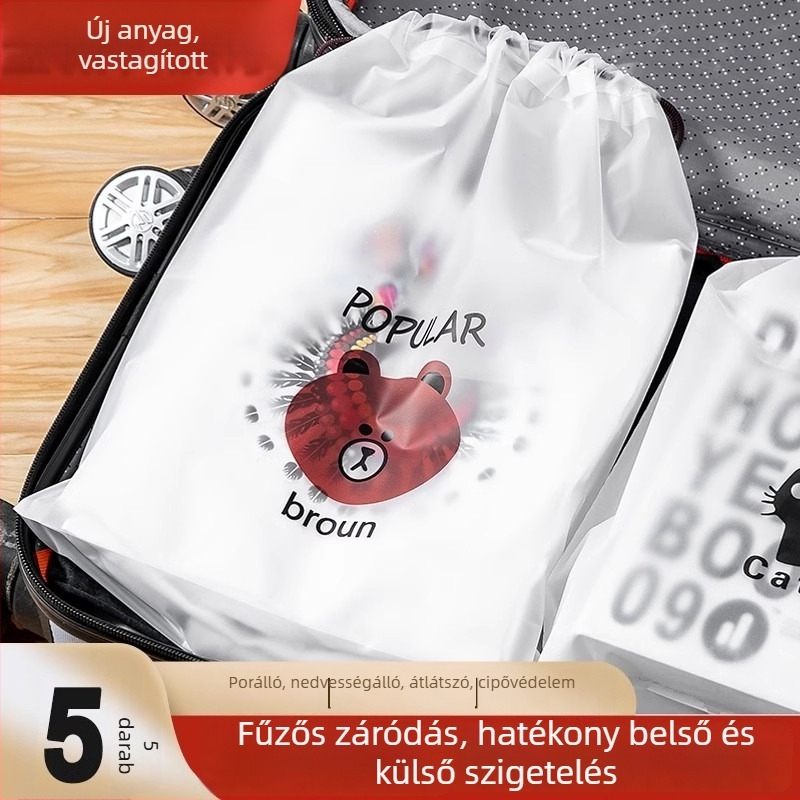 Húzókötős táska — Friendly, többfunkciós utazótáska kézitáska-stílusban a cipők, fehérnemű és kozmetikumok számára