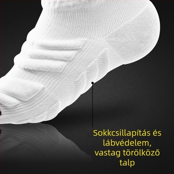 Férfi futó zokni – Poliészter-pamut, Stable márka, rövid sport zokni maratonra és kosárlabdára