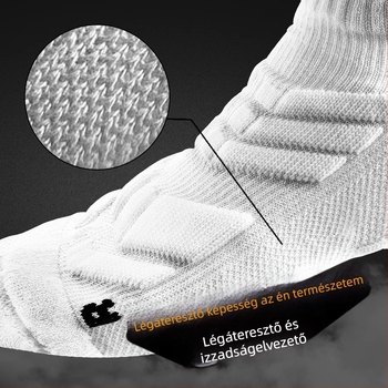 Férfi futó zokni – Poliészter-pamut, Stable márka, rövid sport zokni maratonra és kosárlabdára