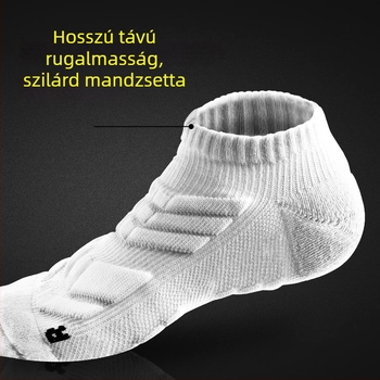 Férfi futó zokni – Poliészter-pamut, Stable márka, rövid sport zokni maratonra és kosárlabdára