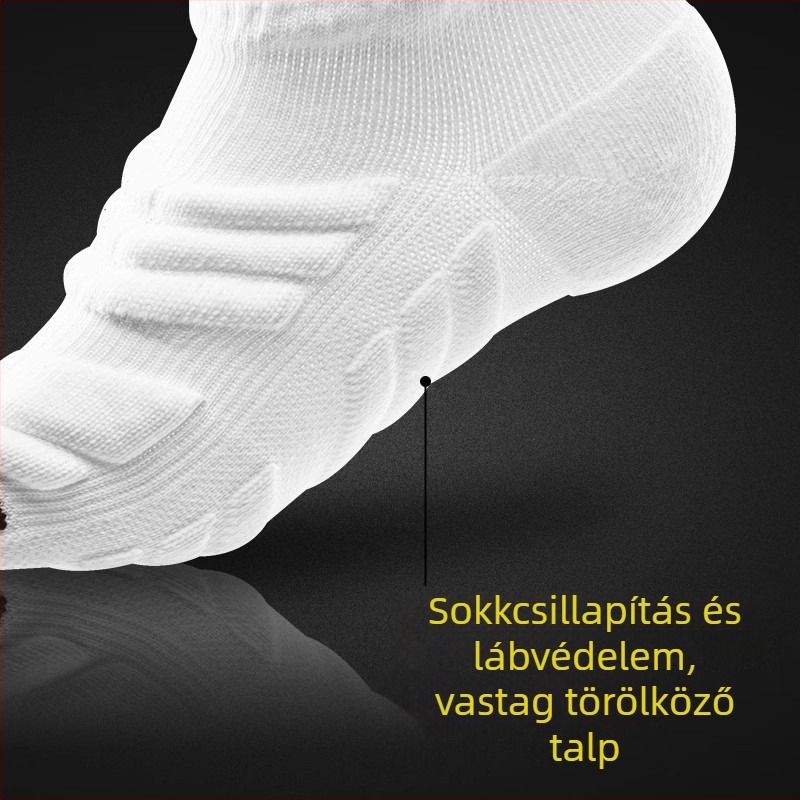 Férfi futó zokni – Poliészter-pamut, Stable márka, rövid sport zokni maratonra és kosárlabdára