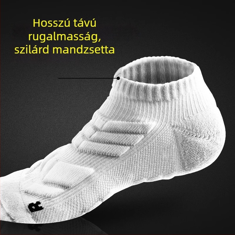 Férfi futó zokni – Poliészter-pamut, Stable márka, rövid sport zokni maratonra és kosárlabdára