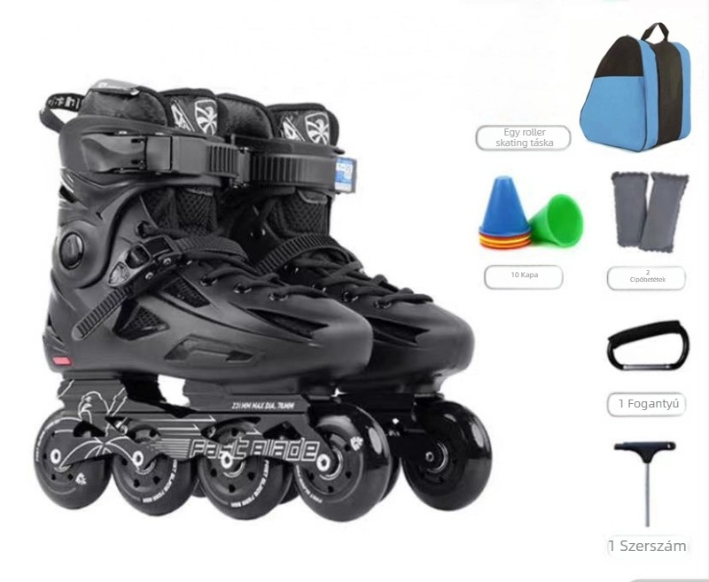 Flying Eagle görkorcsolya - PU hálós felsőrész, PE talp, egysoros kerekek, PU magas visszacsatolású kerekek, unisex