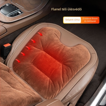 Autóülésvédő téli plüss, selyemszál töltéssel, sík, könnyed luxus stílus, flanel felület, Yuexonsa yueting