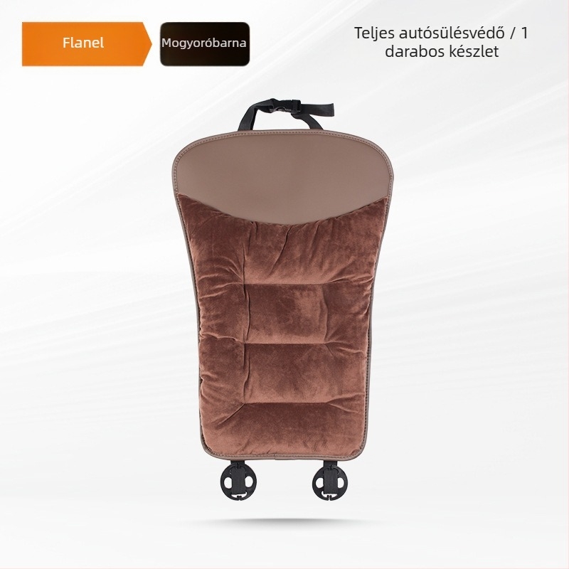 Autóülésvédő téli plüss, selyemszál töltéssel, sík, könnyed luxus stílus, flanel felület, Yuexonsa yueting