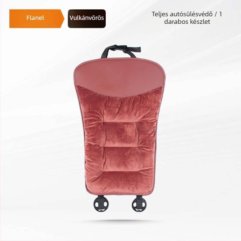 Autóülésvédő téli plüss, selyemszál töltéssel, sík, könnyed luxus stílus, flanel felület, Yuexonsa yueting