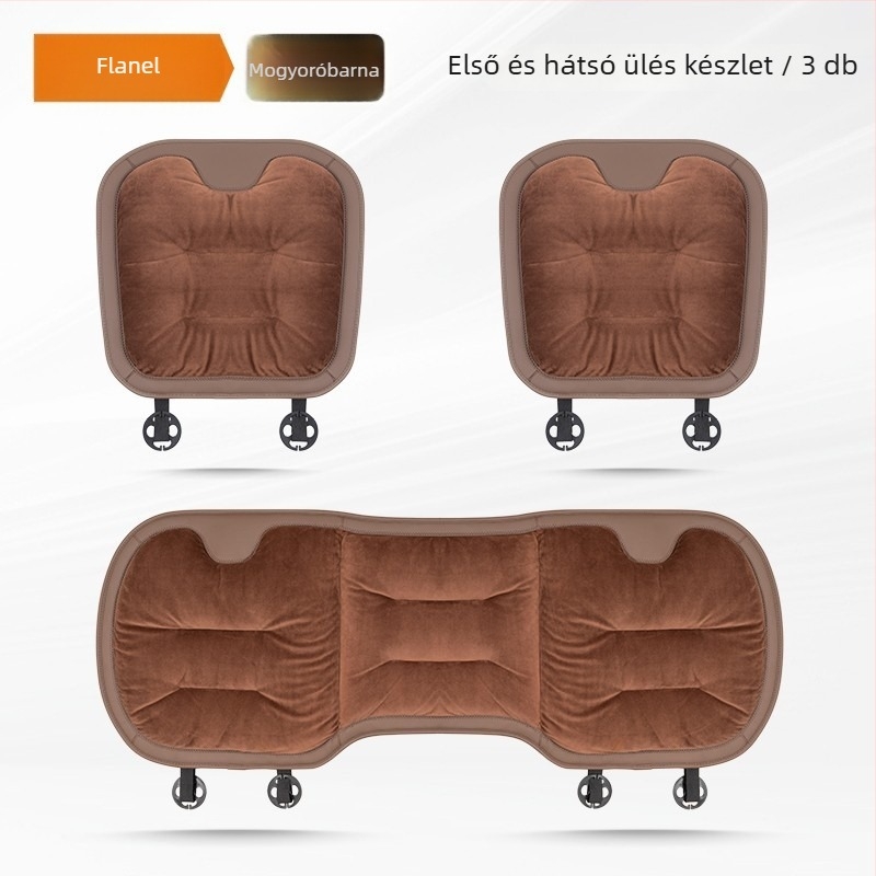 Autóülésvédő téli plüss, selyemszál töltéssel, sík, könnyed luxus stílus, flanel felület, Yuexonsa yueting