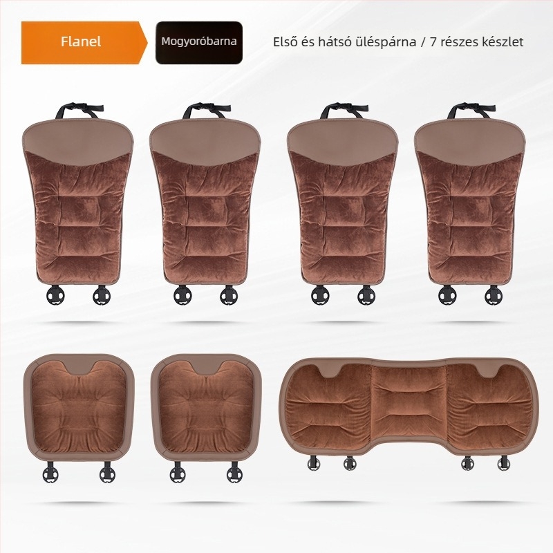 Autóülésvédő téli plüss, selyemszál töltéssel, sík, könnyed luxus stílus, flanel felület, Yuexonsa yueting