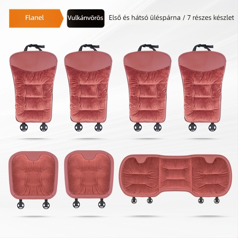 Autóülésvédő téli plüss, selyemszál töltéssel, sík, könnyed luxus stílus, flanel felület, Yuexonsa yueting