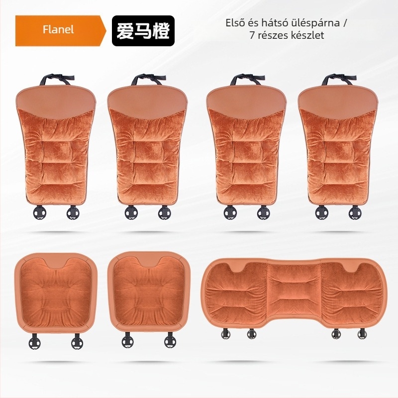 Autóülésvédő téli plüss, selyemszál töltéssel, sík, könnyed luxus stílus, flanel felület, Yuexonsa yueting