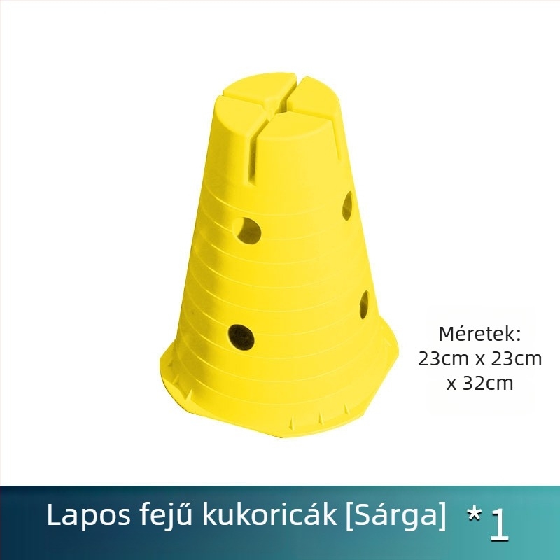 Huaju PE edzéssegédek – óvodai akadályos edzőegység, kombinált egység lyukas vödörrel, futballhoz, futáshoz és lábmozgásokhoz