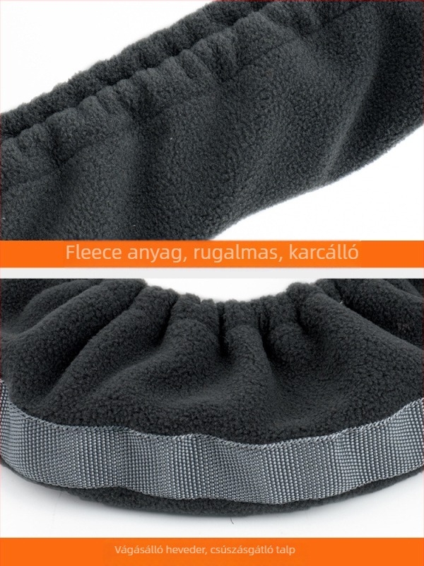 Jégpengés cipővédők, 302-es modell MAKINO FOX — felső fleece, talp webbing, pengének védelme