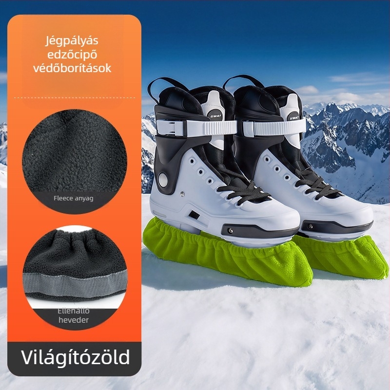 Jégpengés cipővédők, 302-es modell MAKINO FOX — felső fleece, talp webbing, pengének védelme