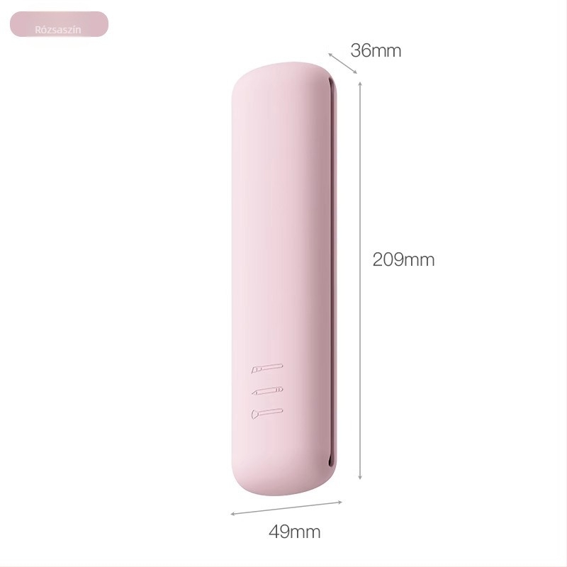  Szilikon sminkecset tároló táska, utazáshoz ideális, hengeres vízálló szervező a pirosító és szemhéjpúder ecsetekhez, modern minimalist stílus