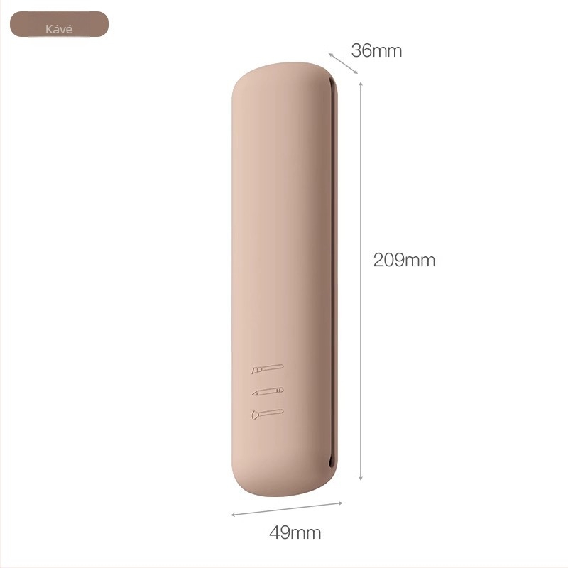  Szilikon sminkecset tároló táska, utazáshoz ideális, hengeres vízálló szervező a pirosító és szemhéjpúder ecsetekhez, modern minimalist stílus