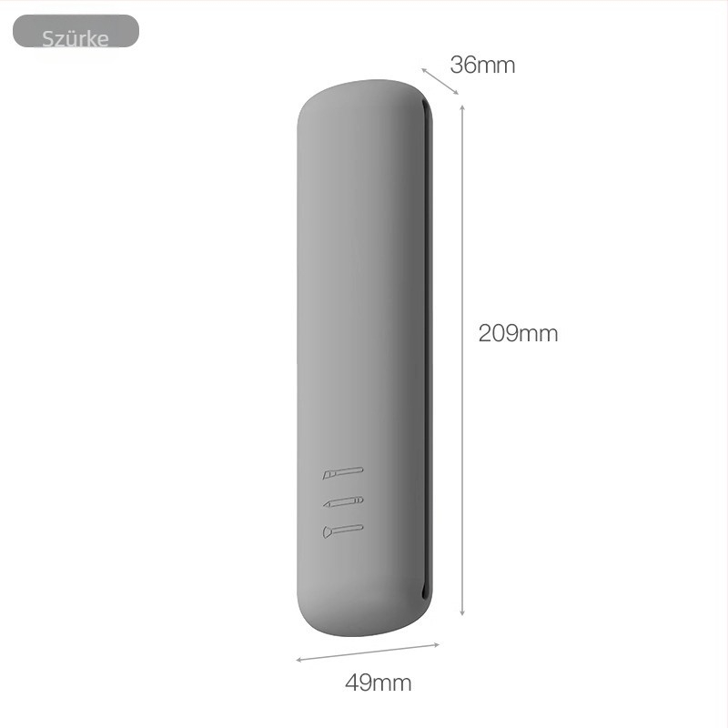  Szilikon sminkecset tároló táska, utazáshoz ideális, hengeres vízálló szervező a pirosító és szemhéjpúder ecsetekhez, modern minimalist stílus