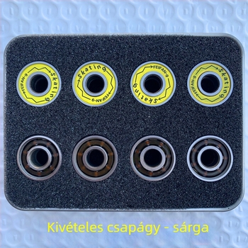 Inline görkorcsolyák egy kerékkel, PU felső rész, PU kerekek, TPR talp, univerzális illeszkedés