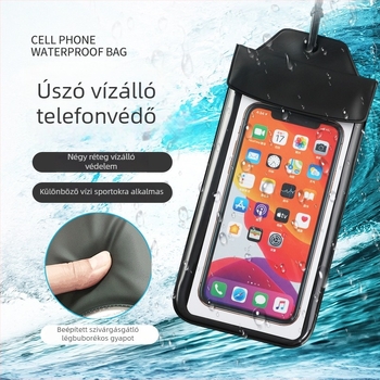 TPU vízálló telefontáska kültéri használatra – strand, úszás, búvárkodás