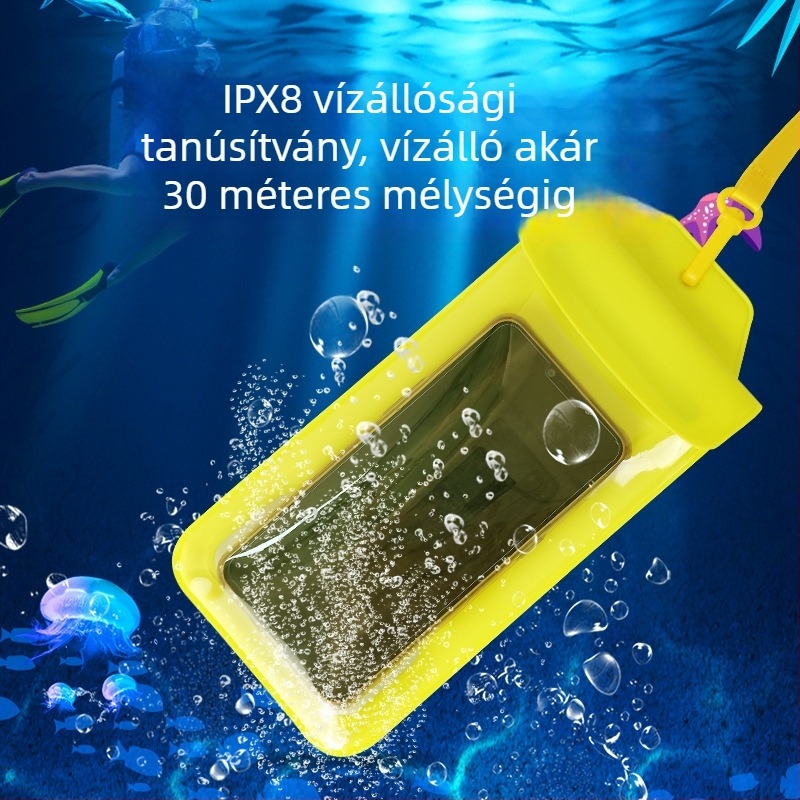 TPU vízálló telefontáska kültéri használatra – strand, úszás, búvárkodás