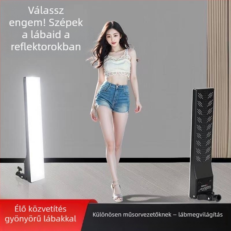 Élő adás világítási állvány – három színhőmérséklet, 10–50W, 220V, kézi használat