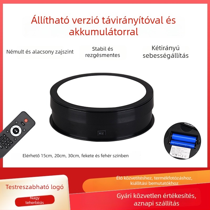 Termékbemutató állvány — ABS+PC, fotózáshoz, tömeg 0,5 kg, márka Electric turntable